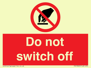 Do not switch off 